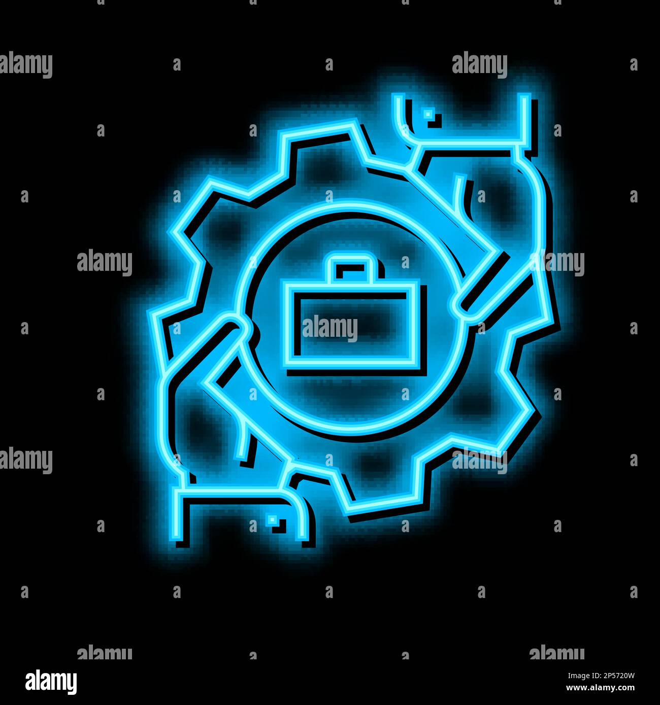 partnership business neon glow icon illustration Stock Vector Image ...