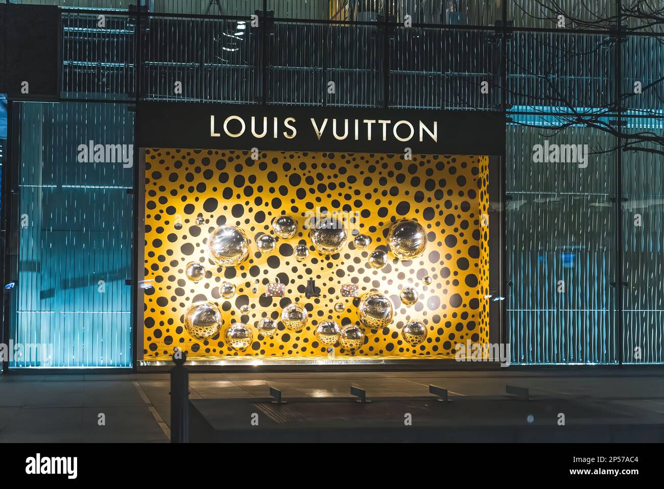 Valletta, Malta - 28.01.2023 - Advertisement of Louis Vuitton in