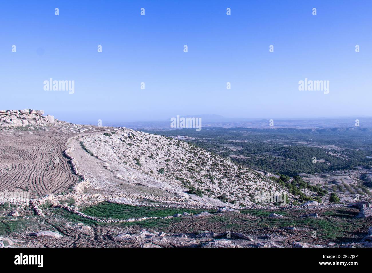 Landscape of Kesra, Siliana, Tunisia North Africa Stock Photo