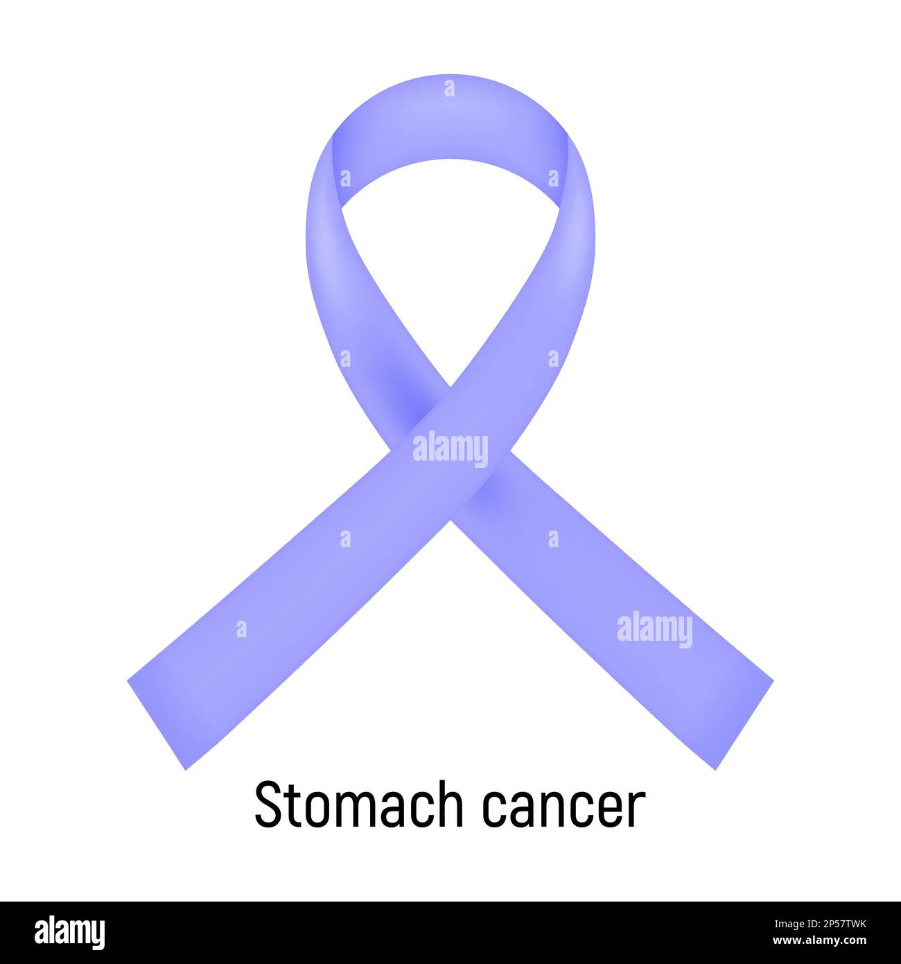 Cancer Ribbon. Stomach cancer. Vector illustration. Stock Vector