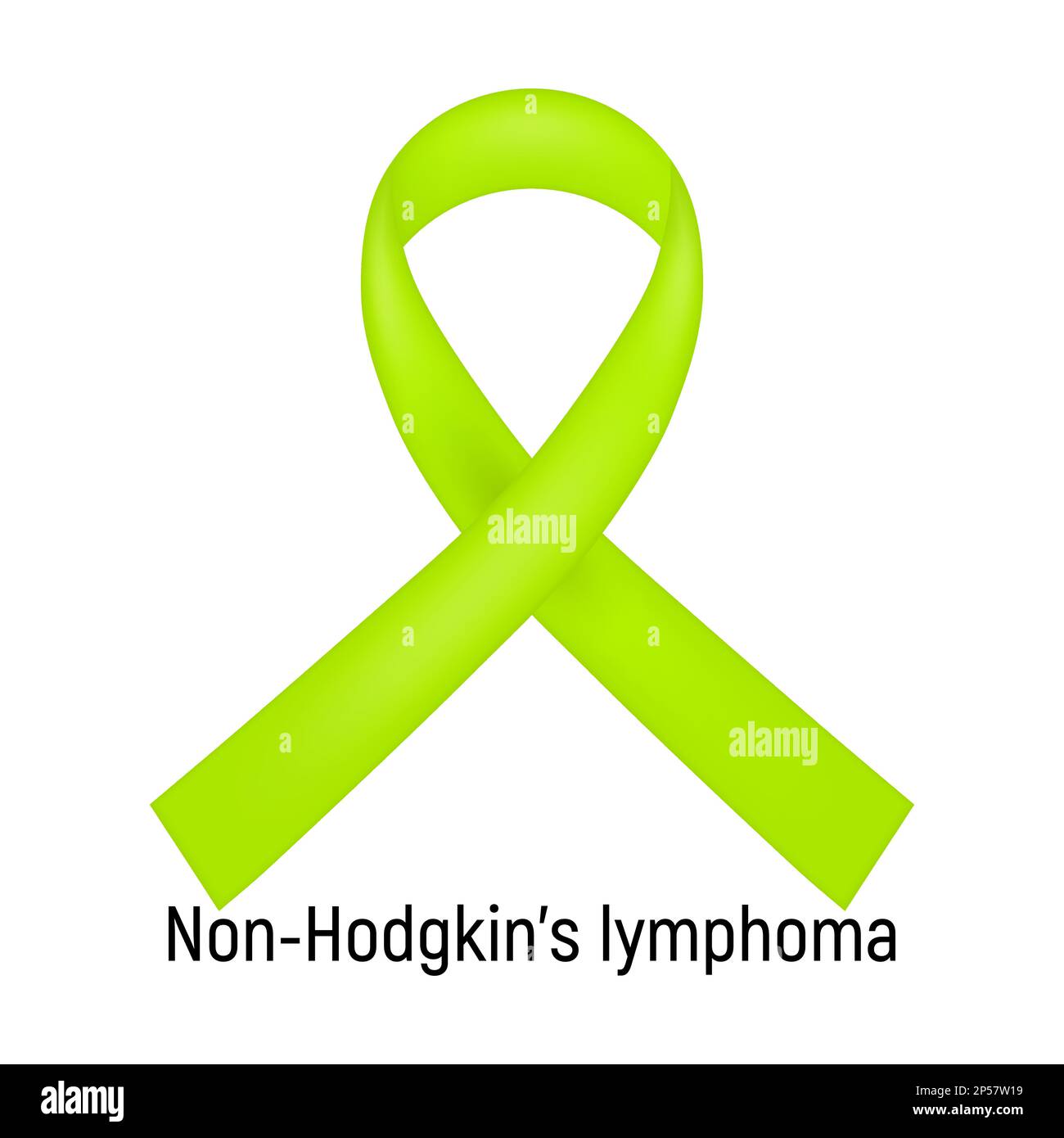 Cancer Ribbon. NonHodgkin’s lymphoma. Vector illustration Stock Vector