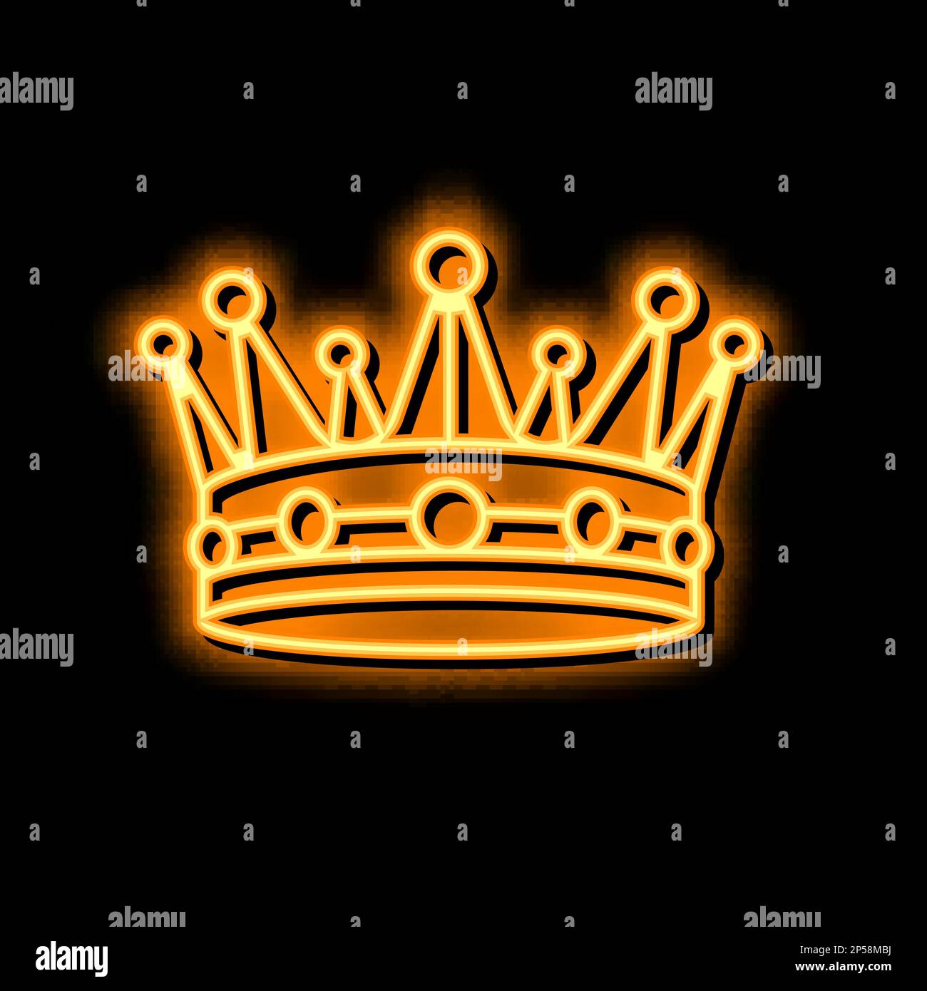 crown treasure neon glow icon illustration Stock Vector Image & Art - Alamy