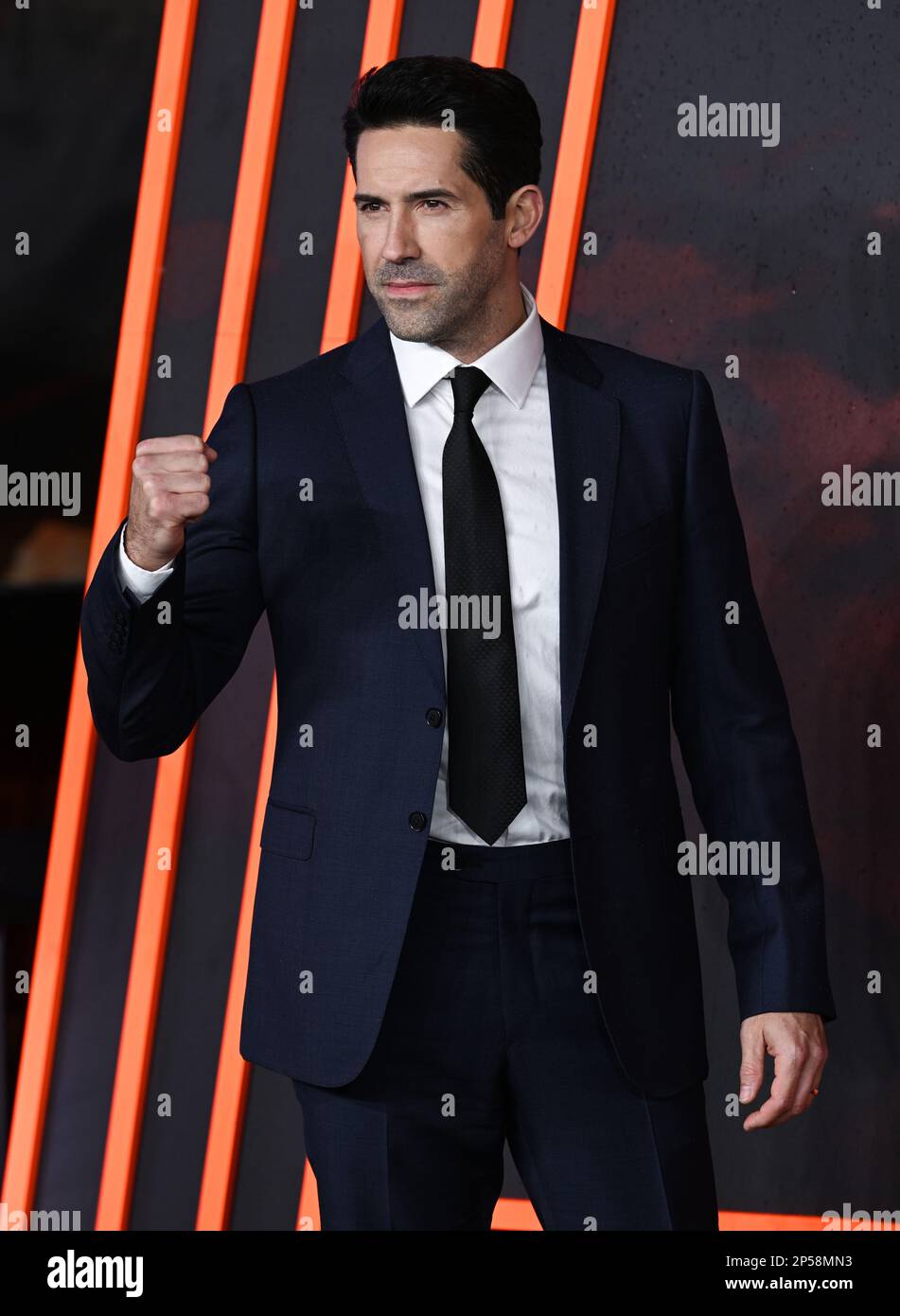 March 6th, 2023, London, UK. Scott Adkins arriving at the John Wick
