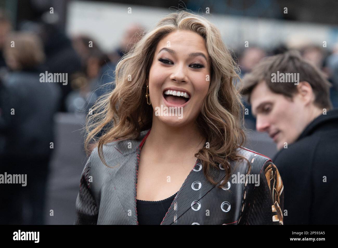 Paris, France. 06th Mar, 2023. Eileen Gu attending the Louis Vuitton  Womenswear Fall Winter 2023-2024 show as part of Paris Fashion Week in  Paris, France on March 06, 2023. Photo by Aurore