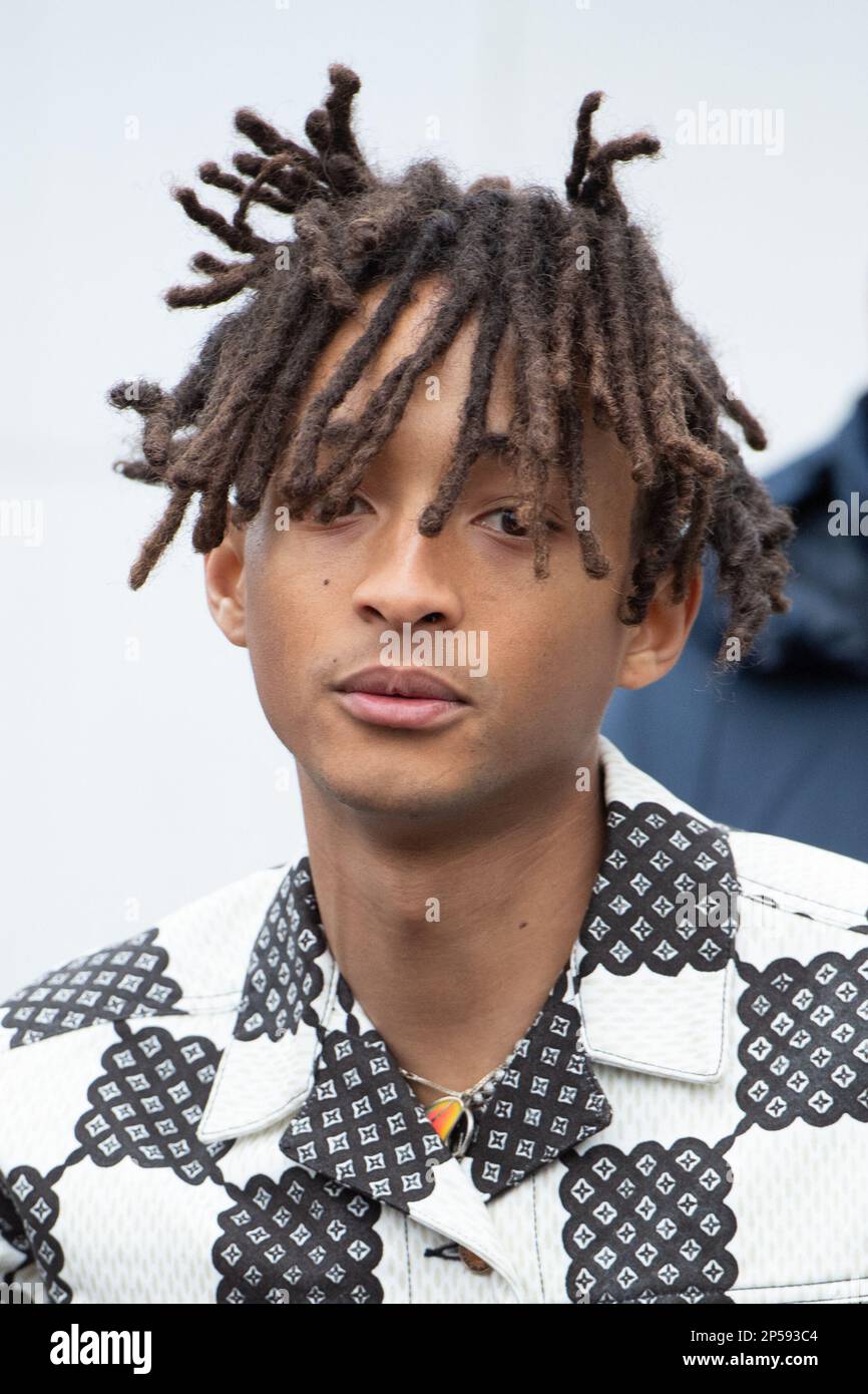 Paris, France. 06th Mar, 2023. Jaden Smith attending the Louis Vuitton  Womenswear Fall Winter 2023-2024 show as part of Paris Fashion Week in  Paris, France on March 06, 2023. Photo by Aurore