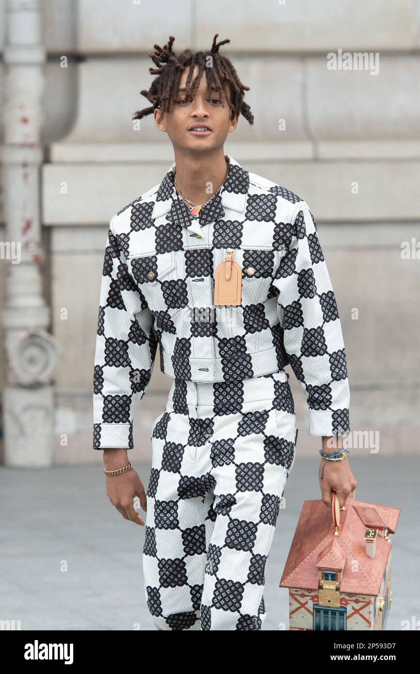 Paris, France. 06th Mar, 2023. Jaden Smith attending the Louis Vuitton  Womenswear Fall Winter 2023-2024 show as part of Paris Fashion Week in  Paris, France on March 06, 2023. Photo by Aurore