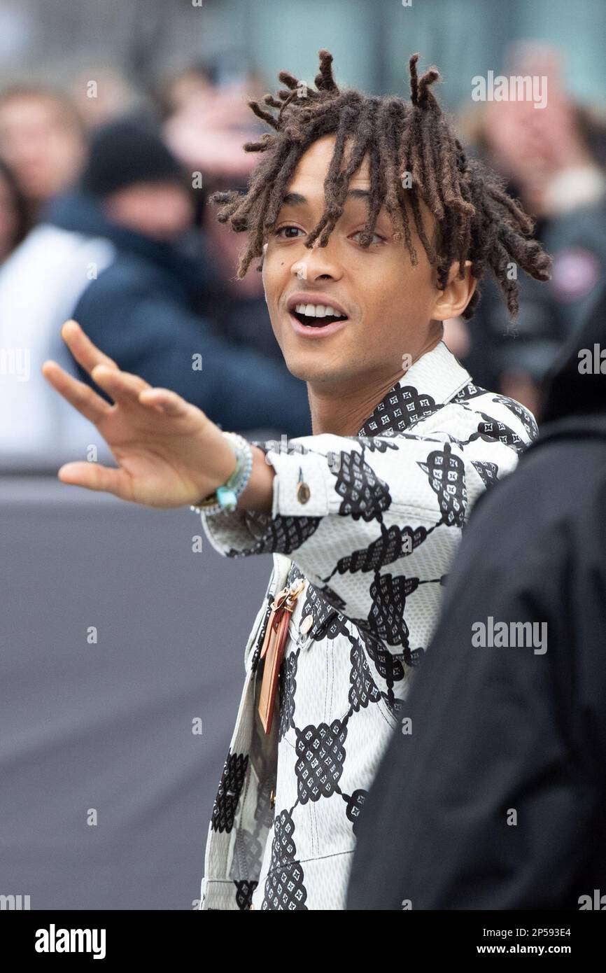 Jaden Smith attends the Louis Vuitton Fall/Winter 2023-2024 ready-to-wear  collection presented Monday, March 6, 2023 in Paris. (Vianney Le  Caer/Invision/AP Stock Photo - Alamy