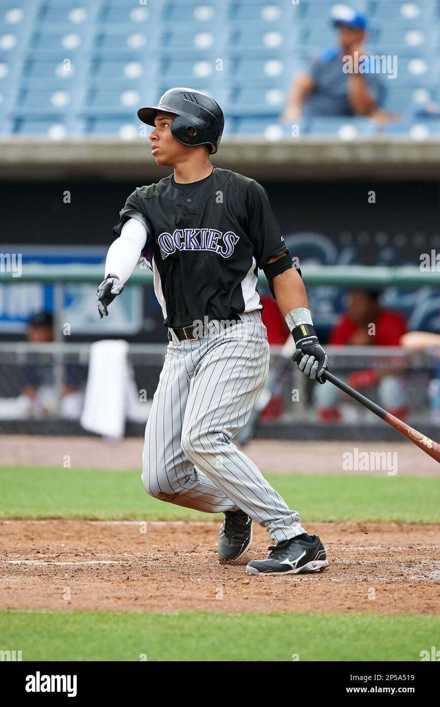 Jan Hernandez 11 of Carlos Beltran Baseball Academy in San Lorenzo