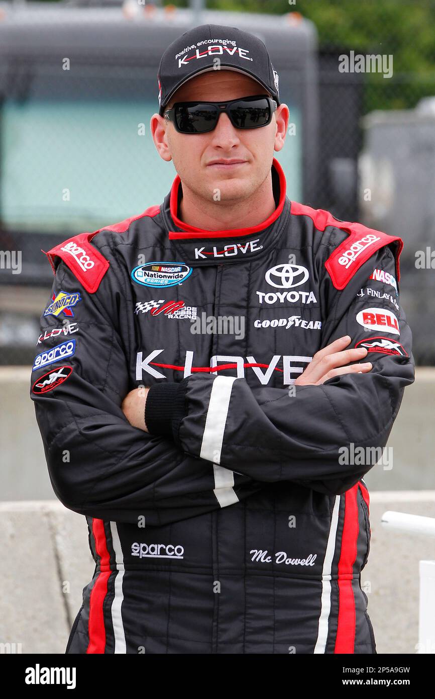 Michael McDowell during qualifying for the NASCAR Nationwide Series Johnsonville Sausage 200