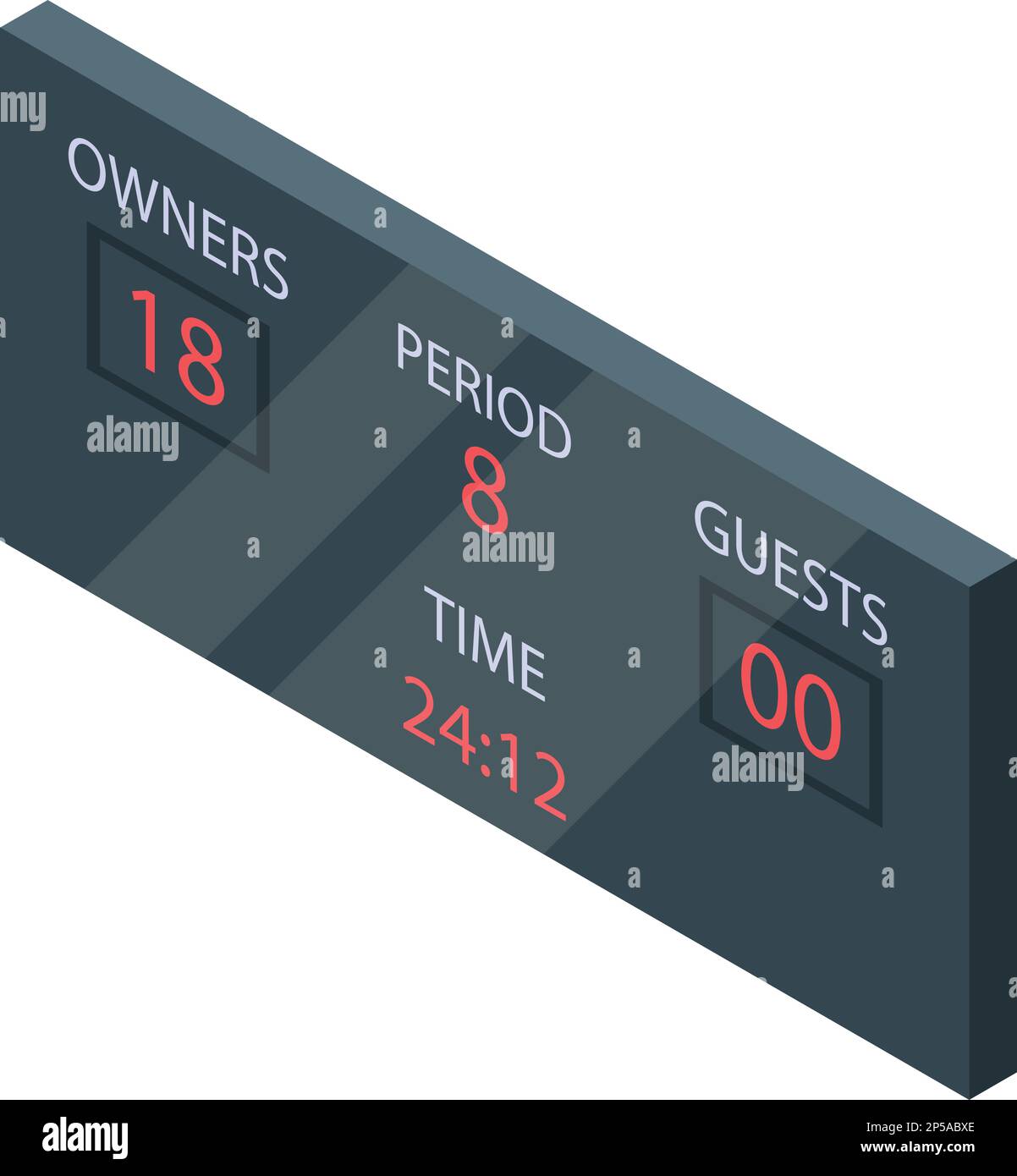 Sport scoreboard icon isometric vector. Referee game. Rules field Stock ...