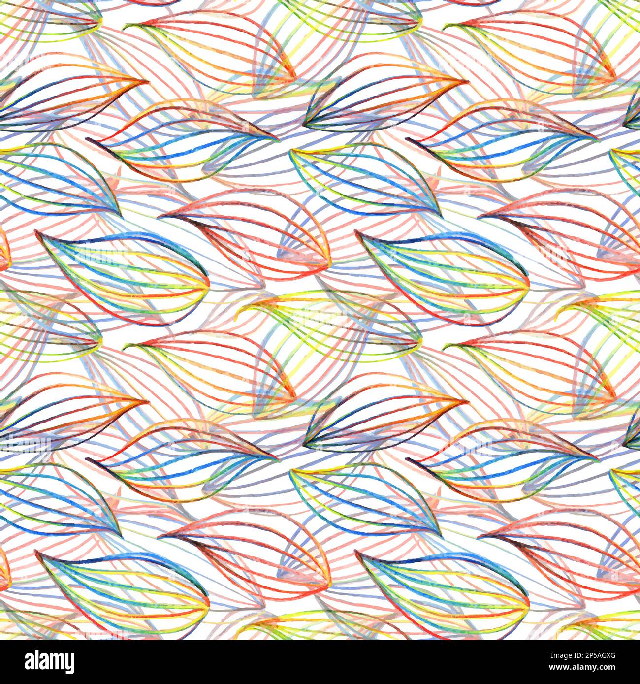 Colorful rainbow leaf seamless pattern texture background vector Stock ...