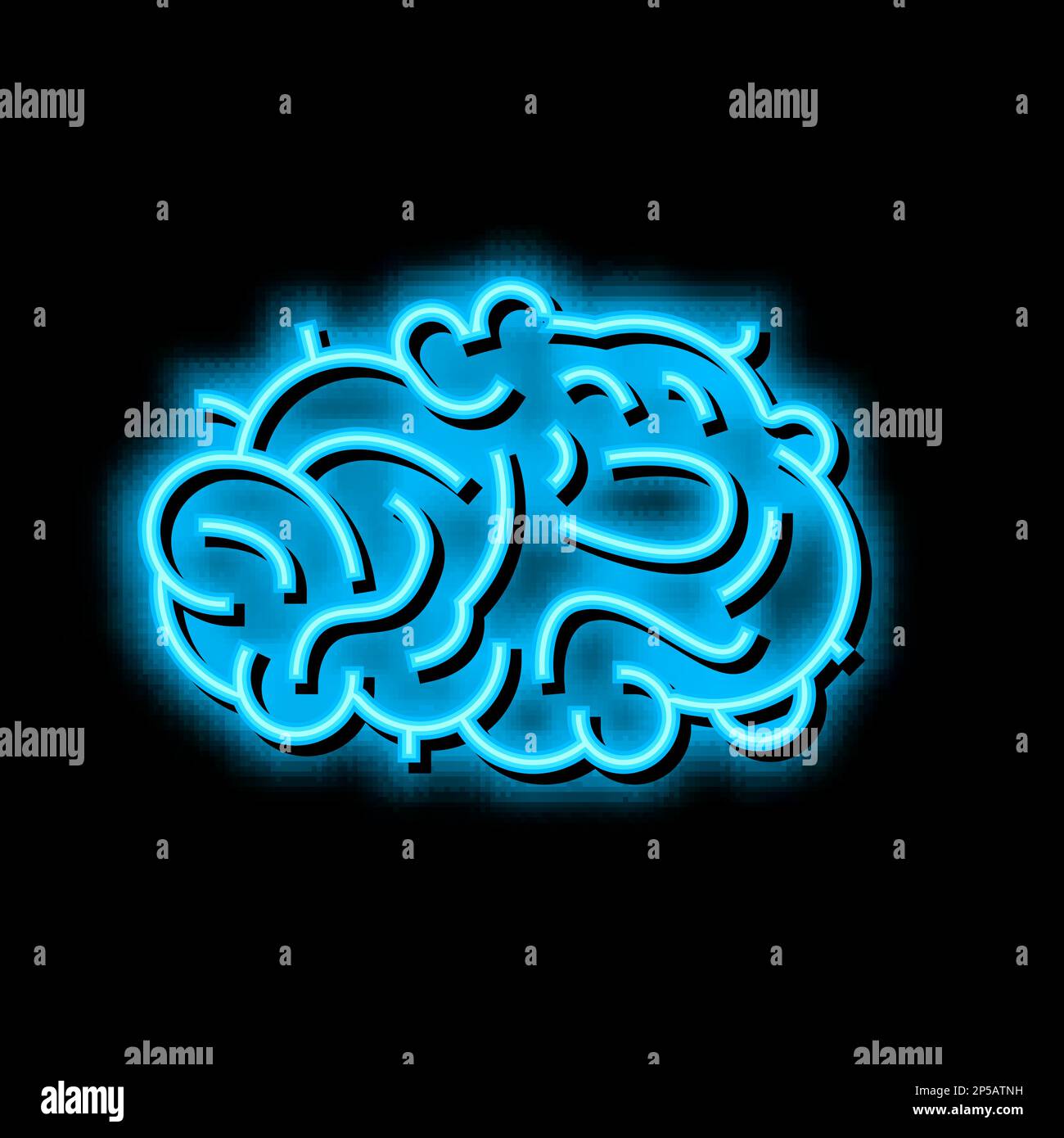 waste silk neon glow icon illustration Stock Vector Image & Art - Alamy