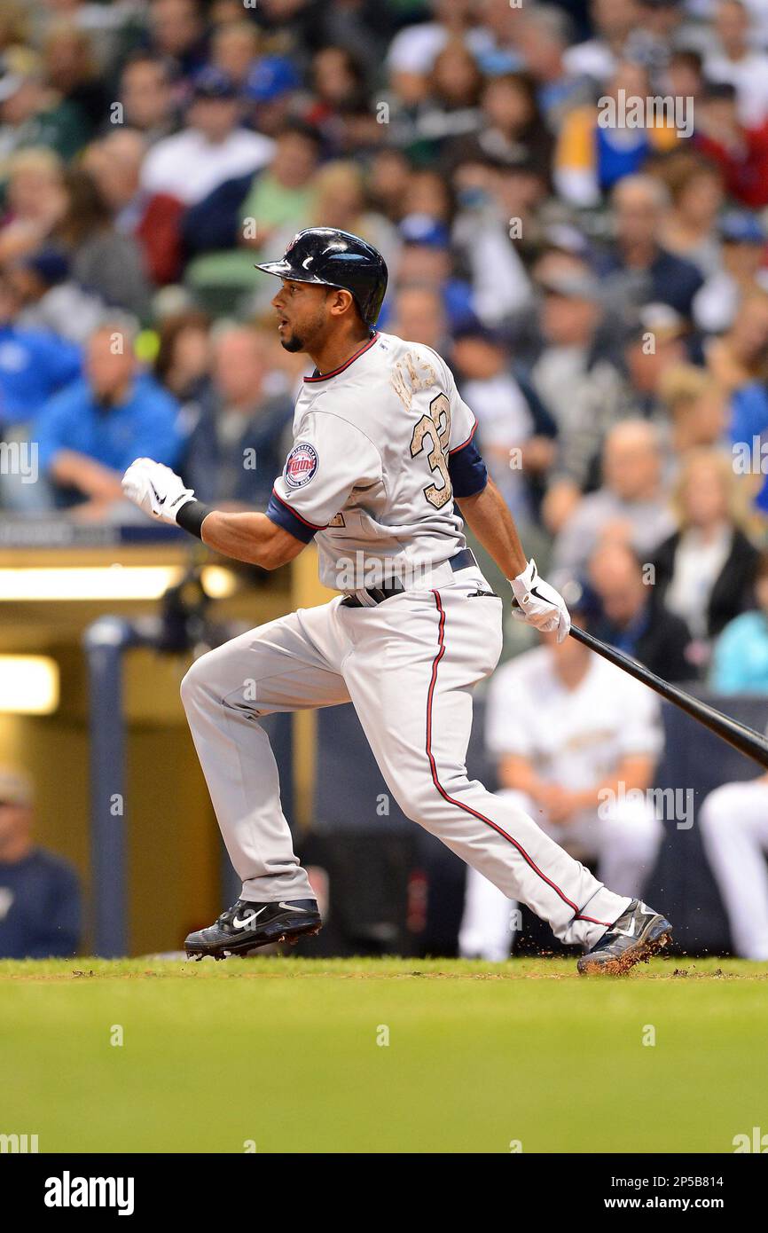Minnesota Twins Aaron Hicks (32) during a game against the