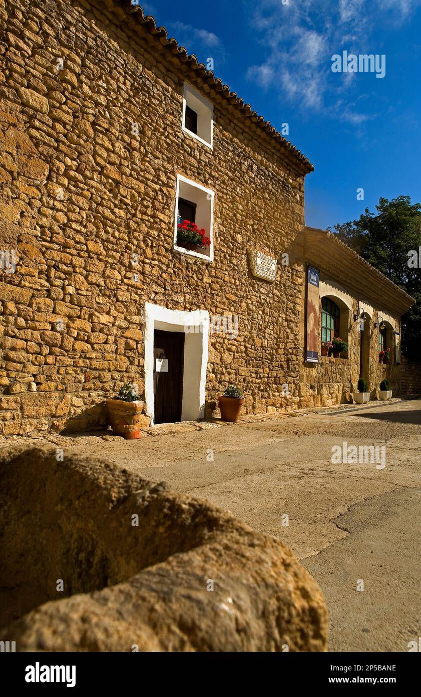 Spain, Zaragoza province,Fuendetodos: The house where Francisco de Goya was born Stock Photo