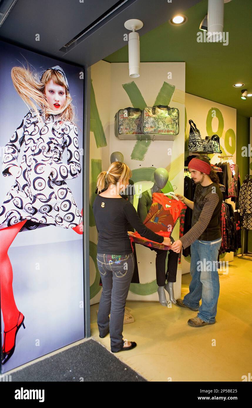 Zaragoza, Aragón, Spain: Desigual. Calle Alfonso I, 20.Fashion clothing store Stock Photo
