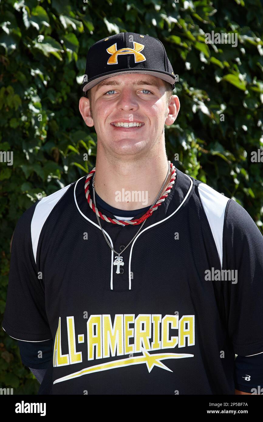 Catcher/Infielder Jonathan Denney 26 of Yukon High School in Yukon