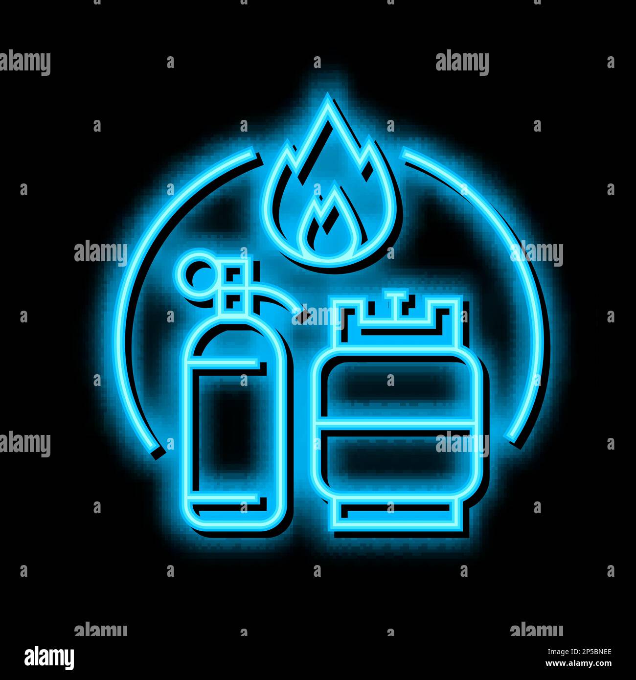 gas container neon glow icon illustration Stock Vector Image & Art - Alamy