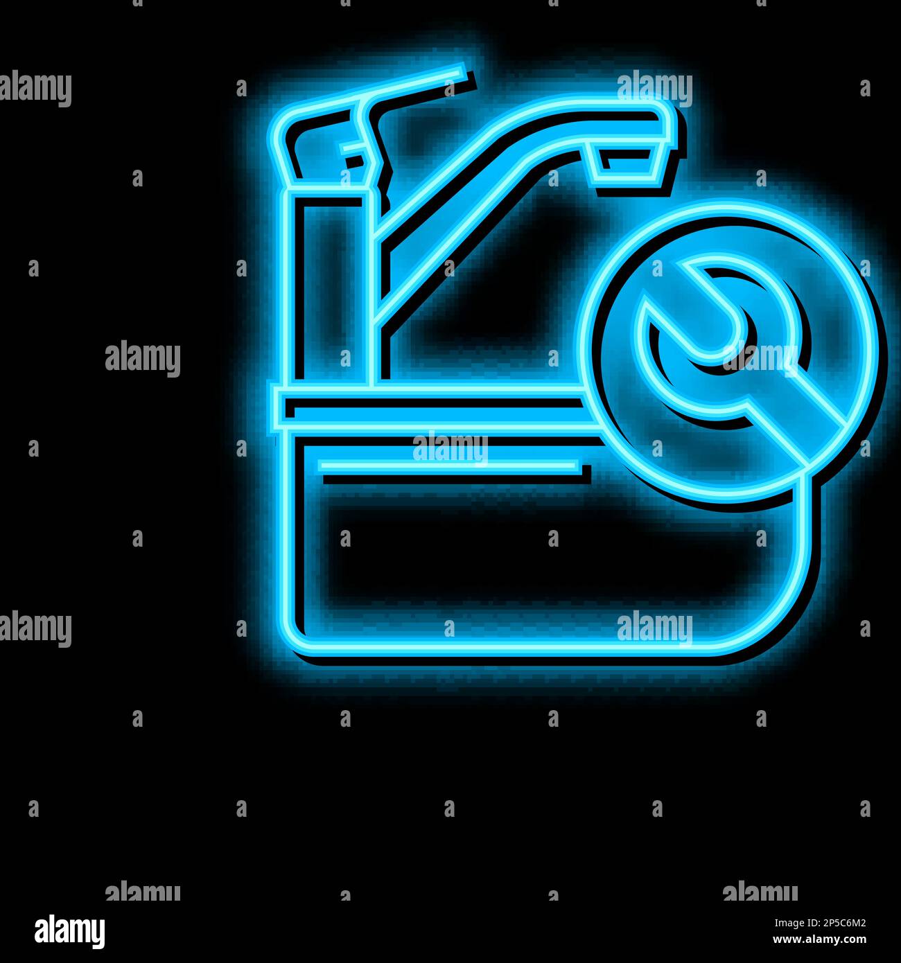 faucet repair neon glow icon illustration Stock Vector Image & Art Alamy