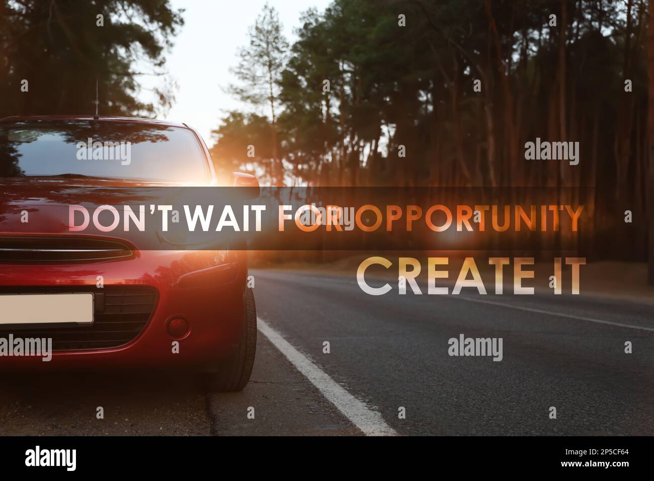 Don t wait for opportunity create it inspirational quote motivating to