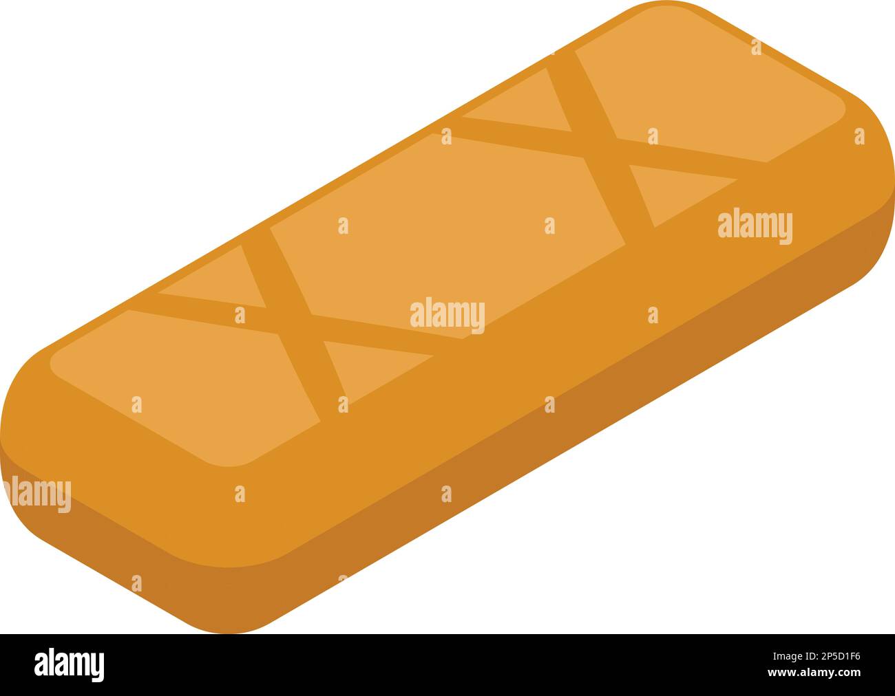 Baked spring roll icon isometric vector. Chinese menu. Asian food Stock ...