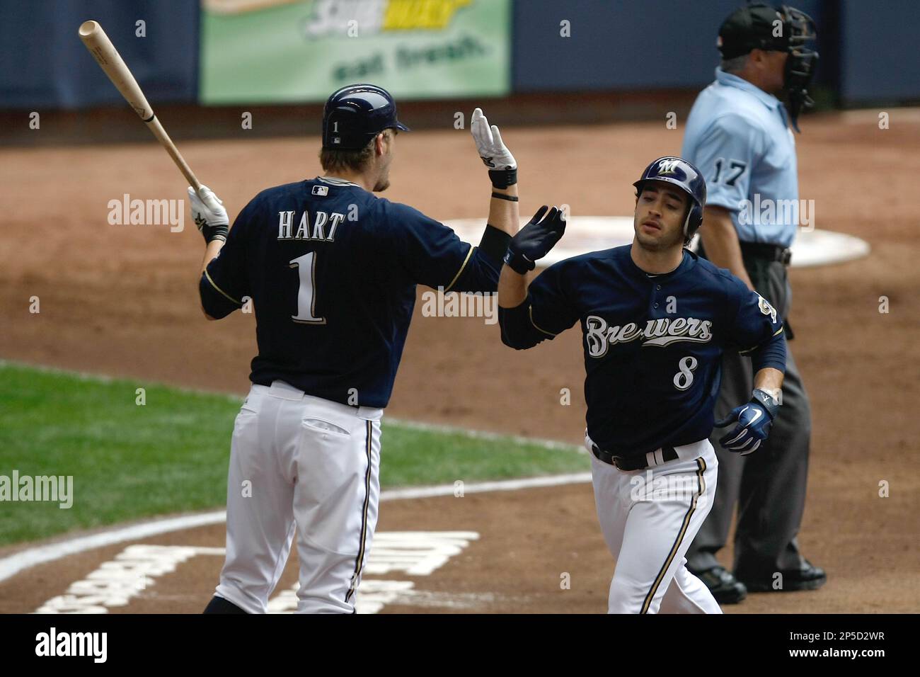 MILWAUKEE, WI MAY 11 Ryan Braun 8 of the Milwaukee Brewers high