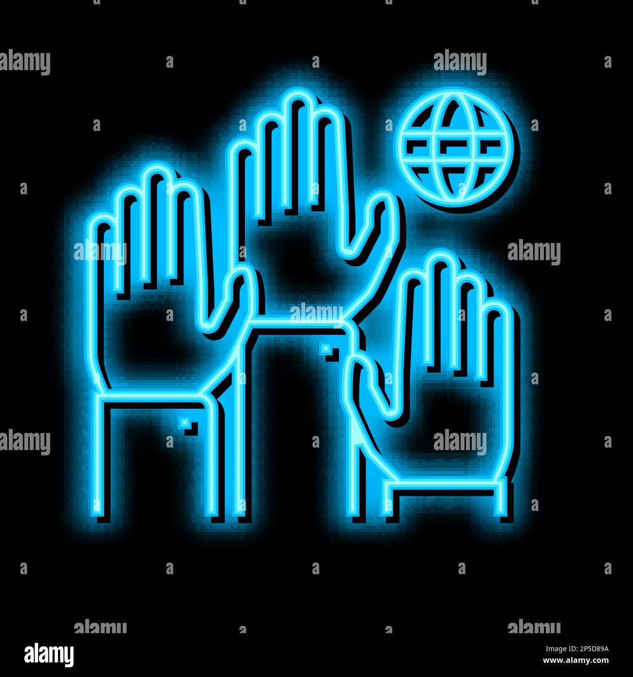 democracy world neon glow icon illustration Stock Vector Image & Art ...