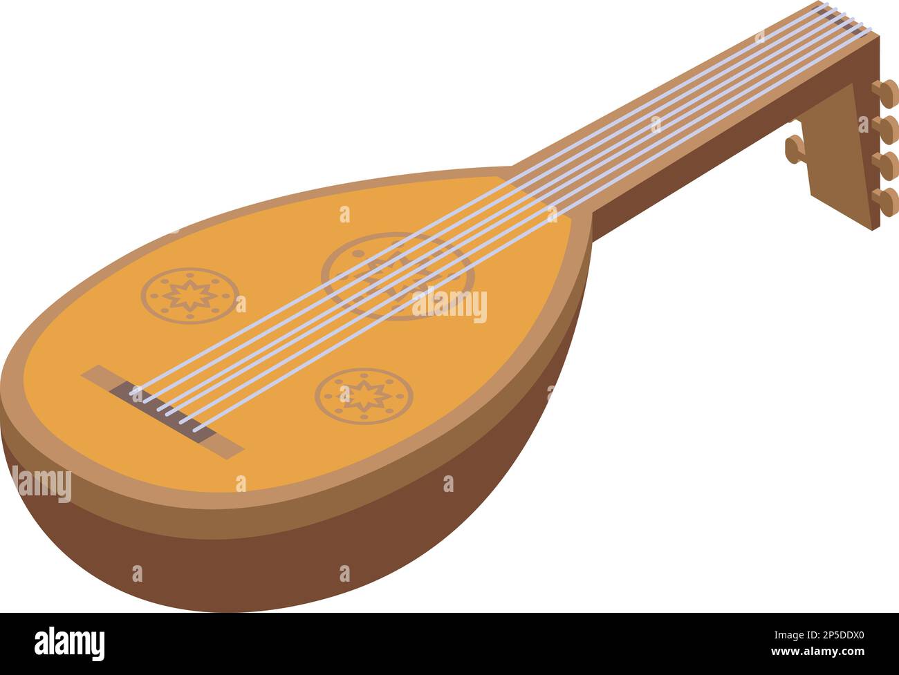 Jordan musical instrument icon isometric vector. National country