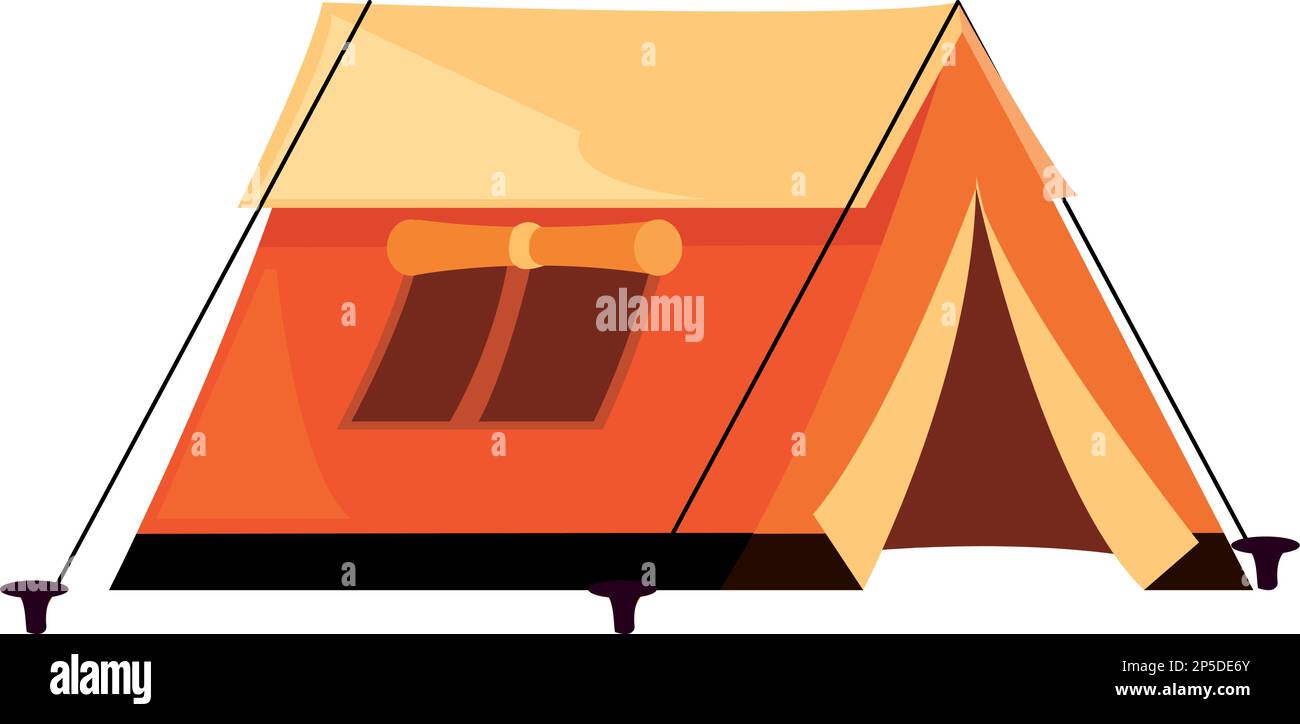 orange camp tent Stock Vector Image & Art - Alamy