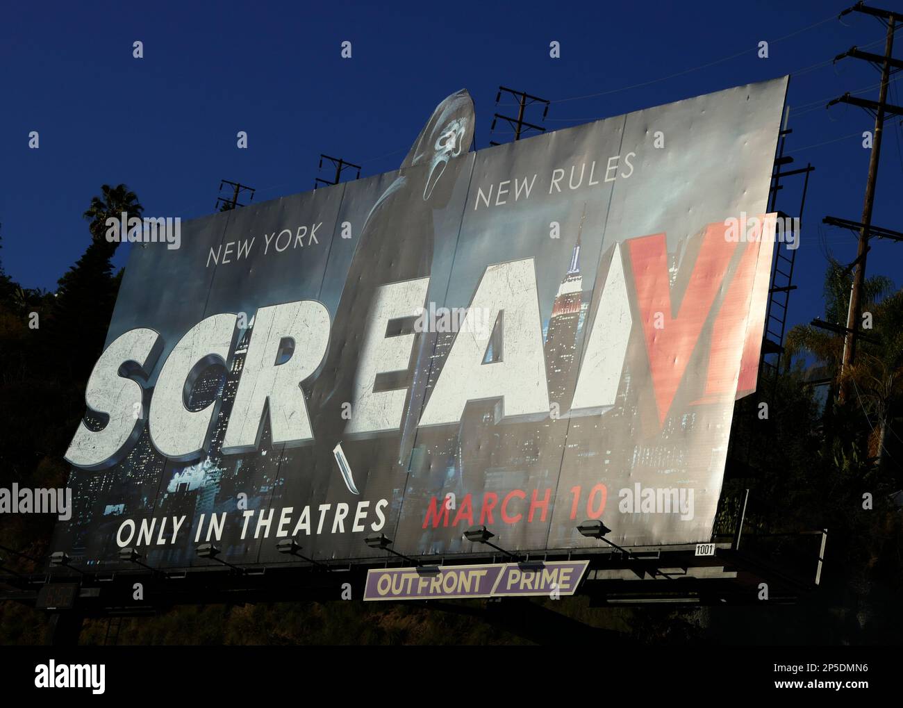 SCREAM VI, (aka SCREAM 6), Real D 3D poster, 2023. © Paramount Pictures  /Courtesy Everett Collection Stock Photo - Alamy