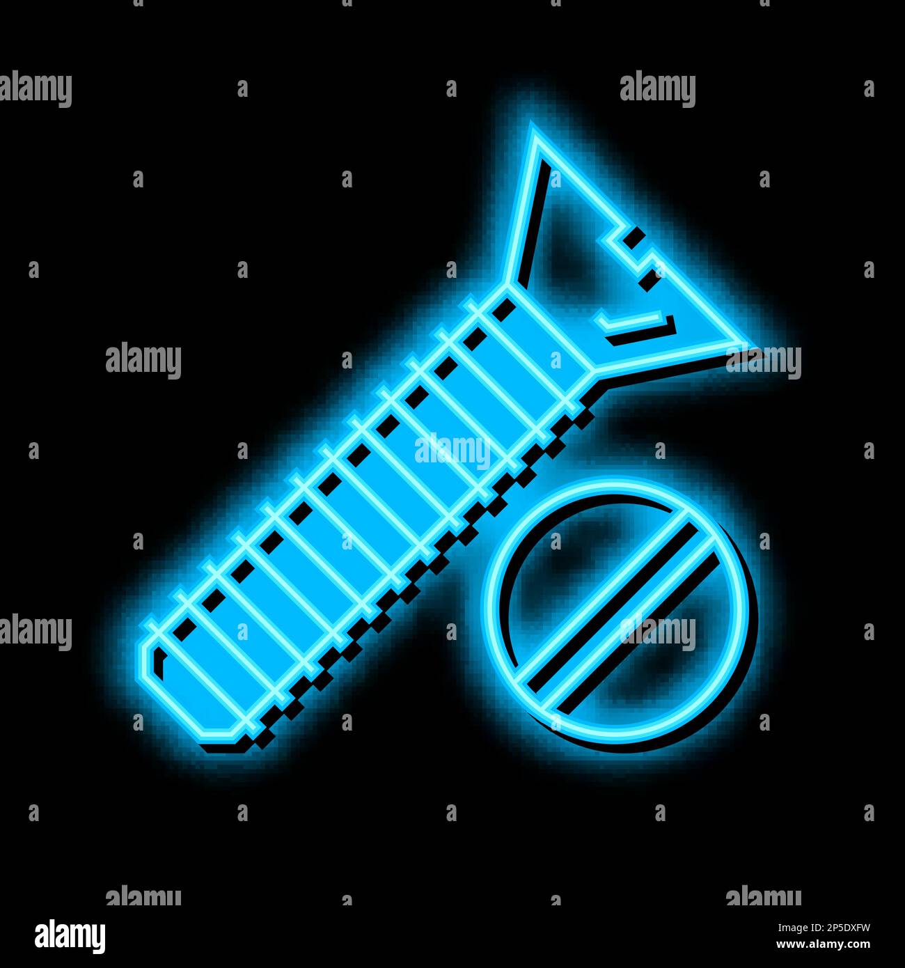 Flat Head Screw Neon Glow Icon Illustration Stock Vector Image Art flat-head-screw-neon-glow-icon-illustration-stock-vector-image-art