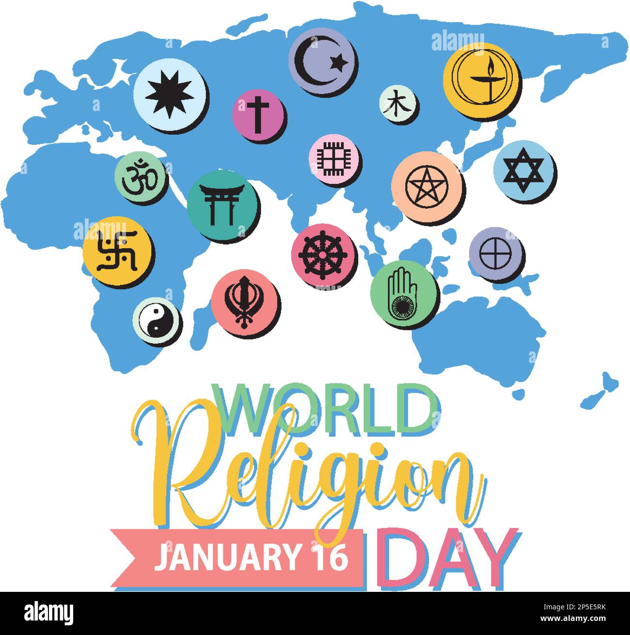 World religion day banner design illustration Stock Vector Image & Art