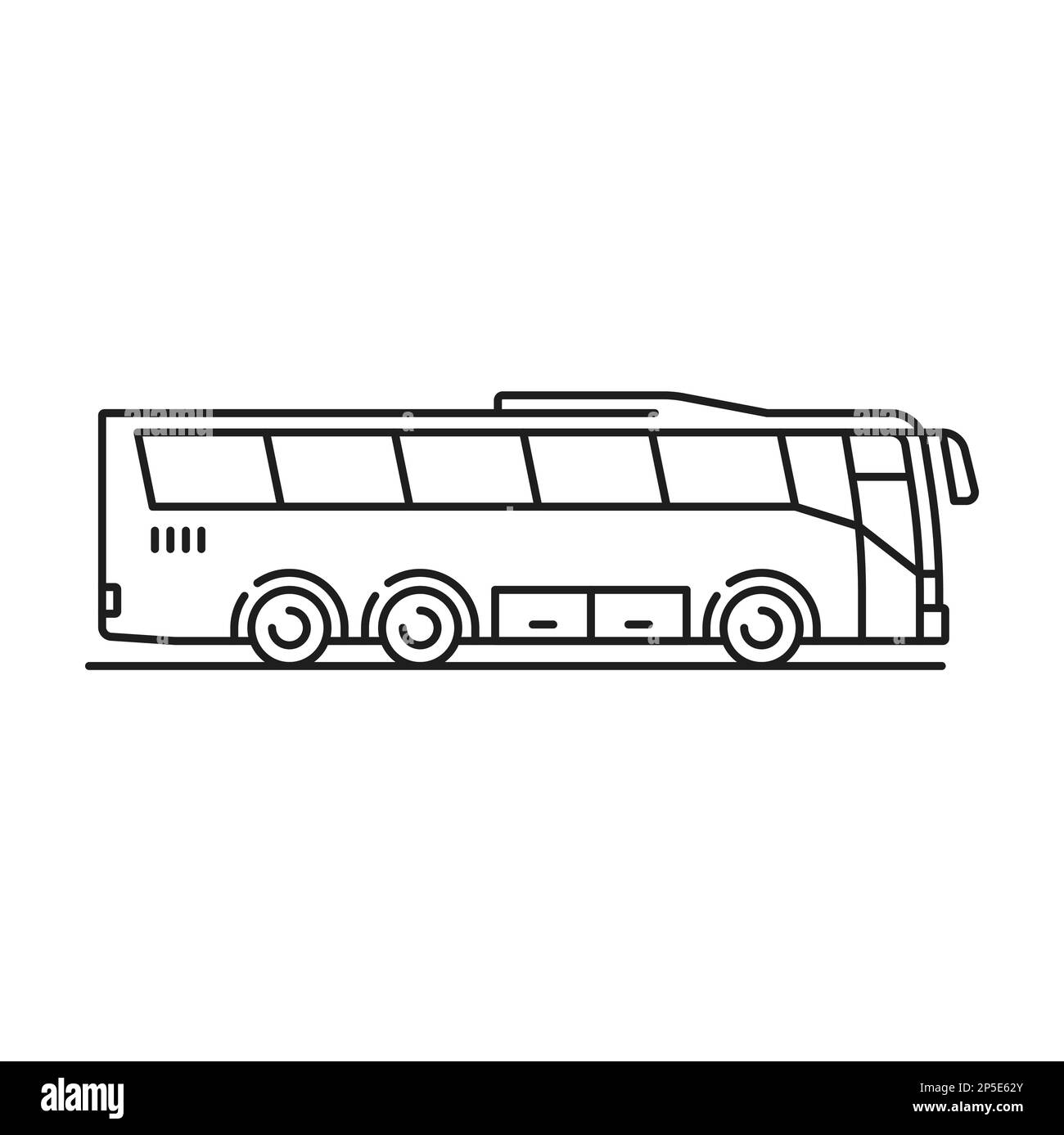 Passenger tour or school bus emblem, sprinter transport sign. Vector