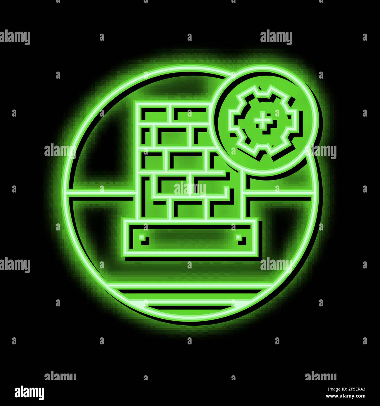 lead flashing on roof neon glow icon illustration Stock Vector Image ...