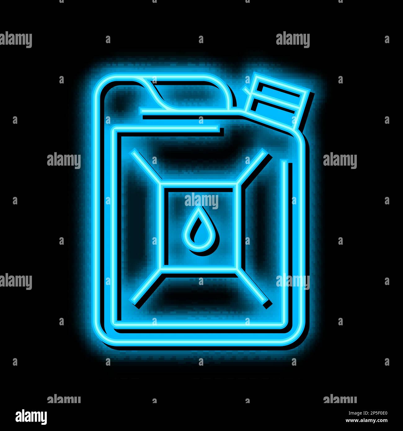 bio-diesel gas station neon glow icon illustration Stock Vector Image ...