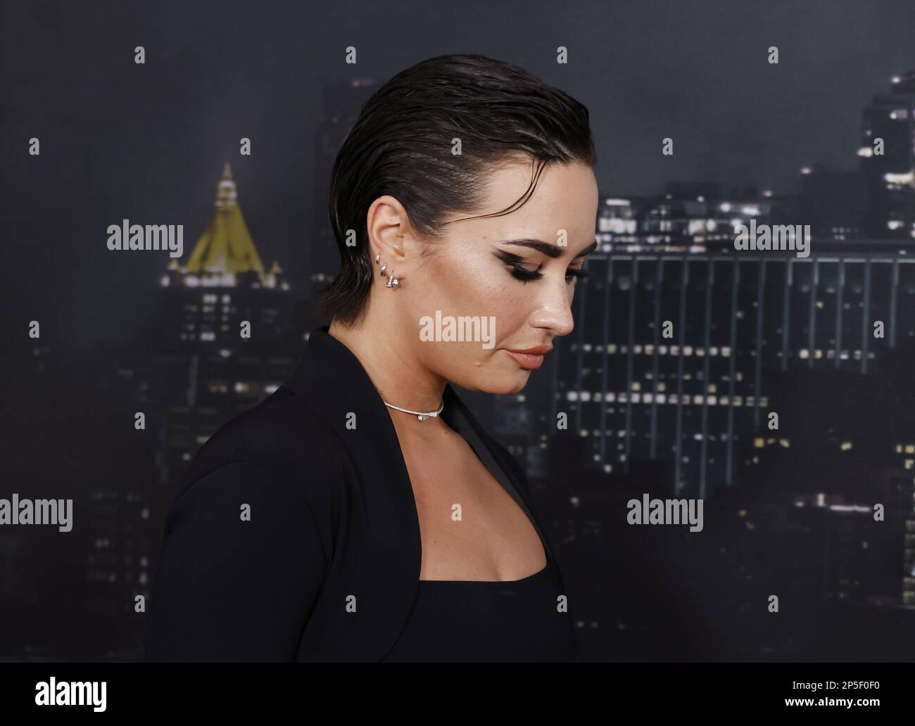 New York, United States. 06th Mar, 2023. Demi Lovato arrives on the red carpet at the world premiere of 'Scream VI' at AMC Lincoln Square on Monday, March 6, 2023 in New York City. Photo by John Angelillo/UPI Credit: UPI/Alamy Live News Stock Photo