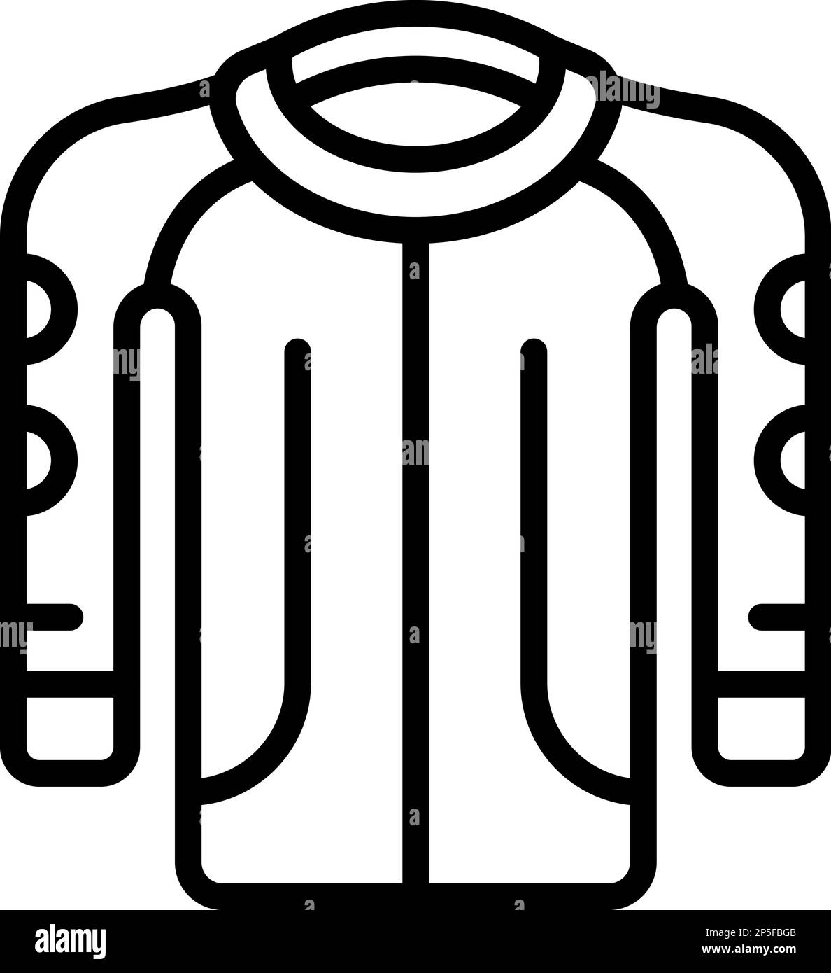 Fashion jacket icon outline vector. Biker uniform. Leather jacket Stock