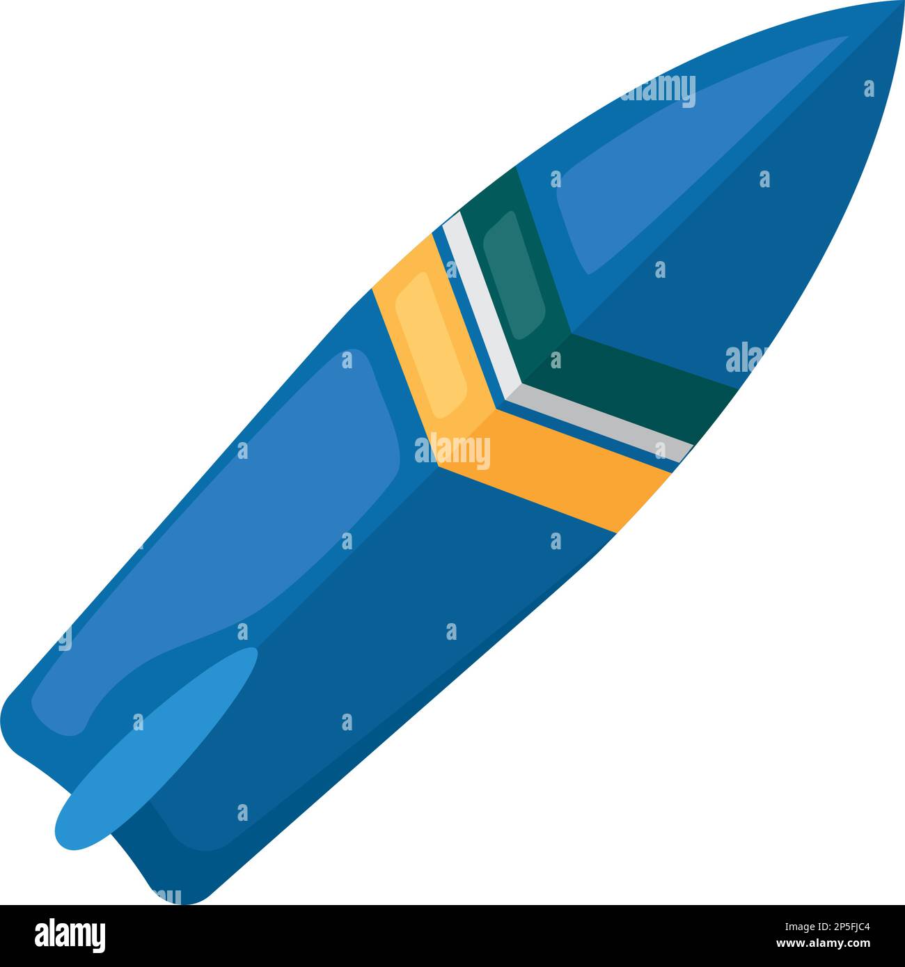 blue surfboard sport equipment Stock Vector Image & Art - Alamy