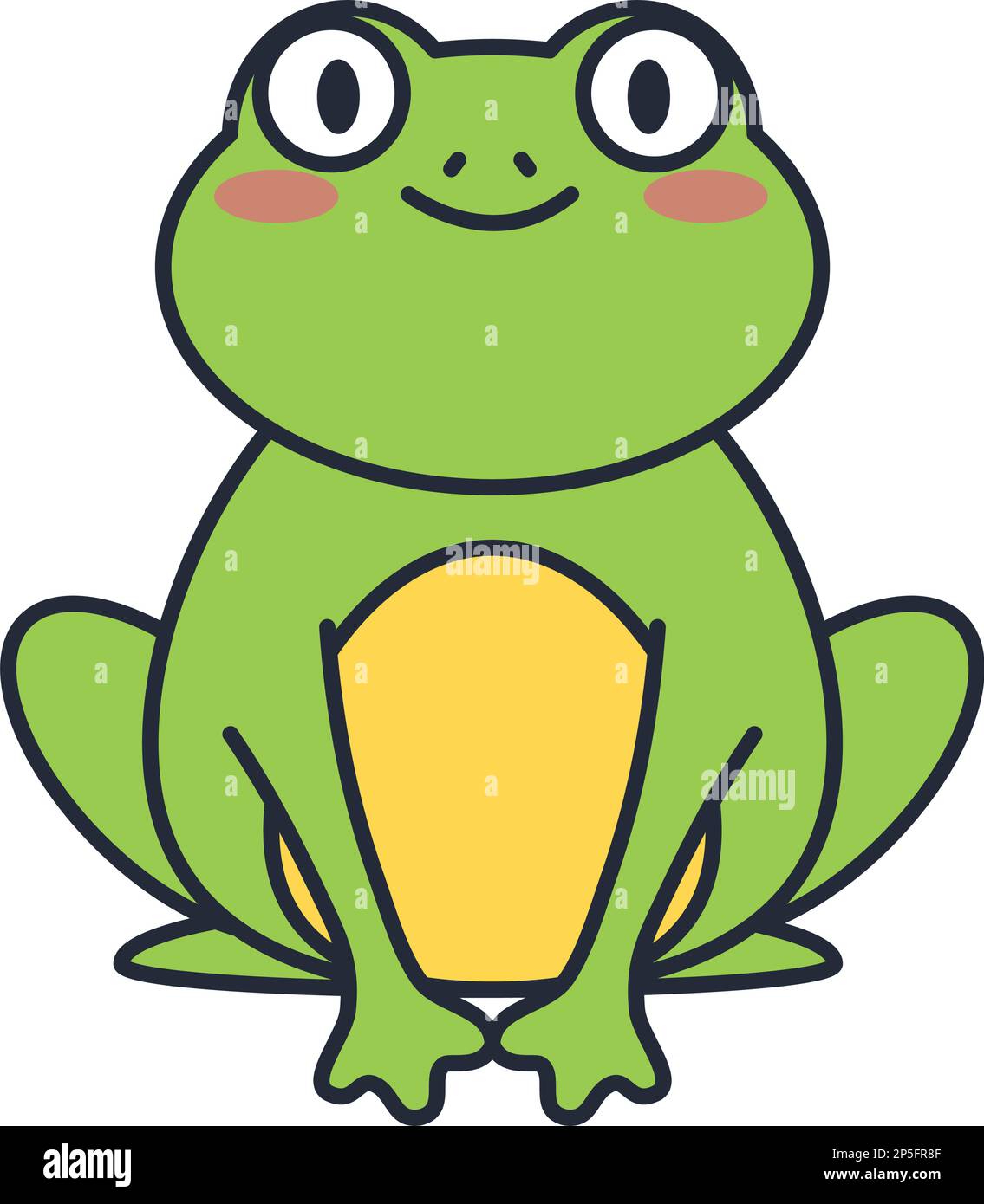 green frog amphibian character Stock Vector Image & Art - Alamy