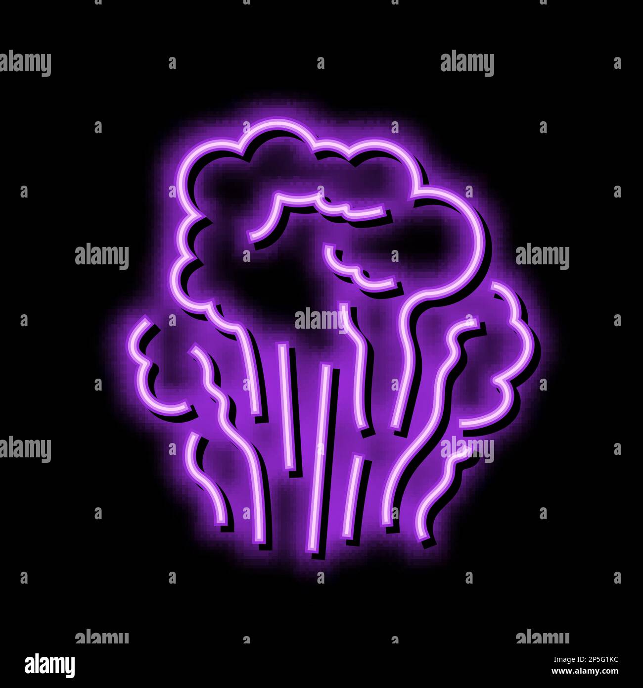 stream air neon glow icon illustration Stock Vector Image & Art - Alamy