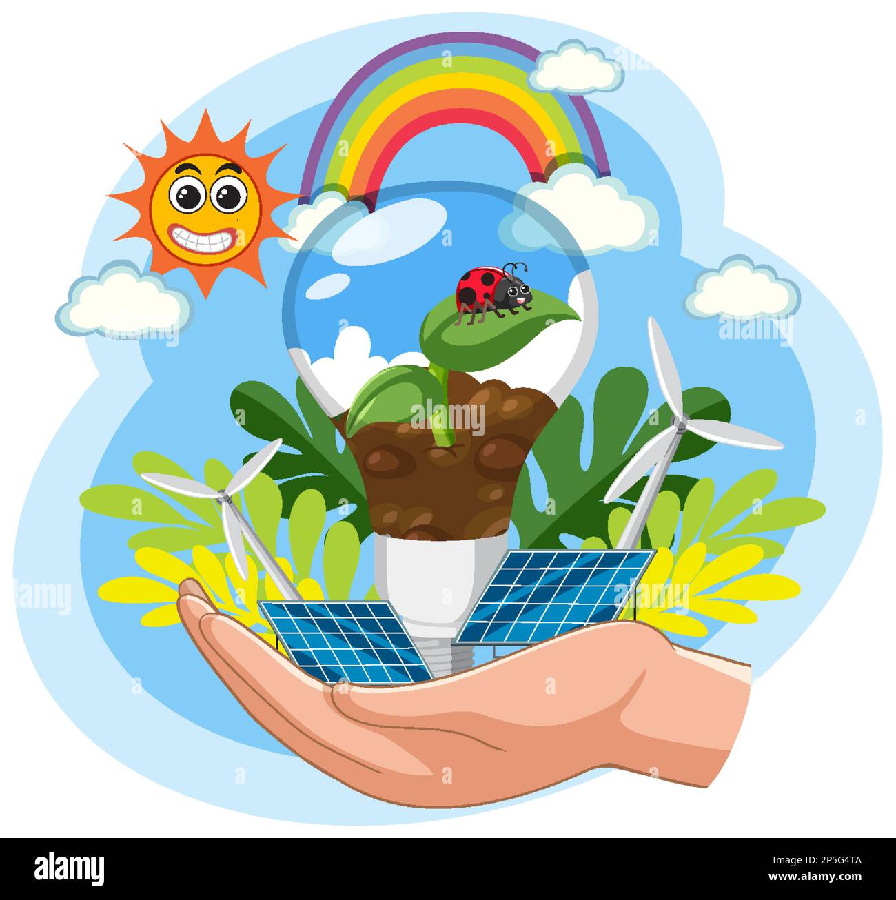 Green energy vector concept illustration Stock Vector Image & Art - Alamy