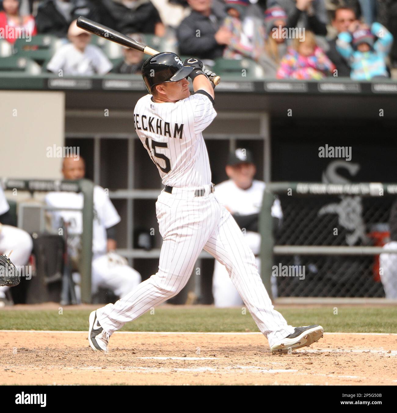 CHICAGO, IL- APRIL 9: Gordon Beckham #15 of the Chicago White Sox