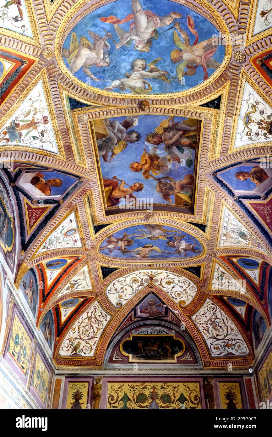 Loggia of Saint Barbara in Palazzo Ducale in Mantua Italy Stock Photo