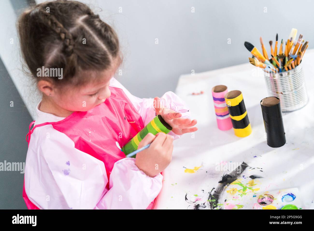 Kids paper craft Stock Photo - Alamy
