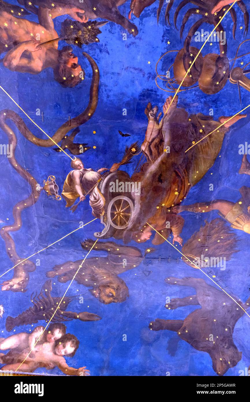 Room of the Zodiac in Palazzo Ducale in Mantua Italy Stock Photo Alamy