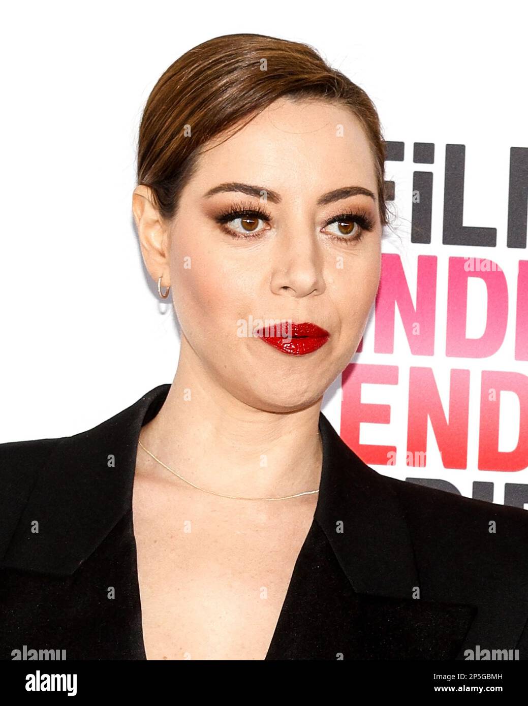 Santa Monica, California March 04, 2023 Aubrey Plaza attends the