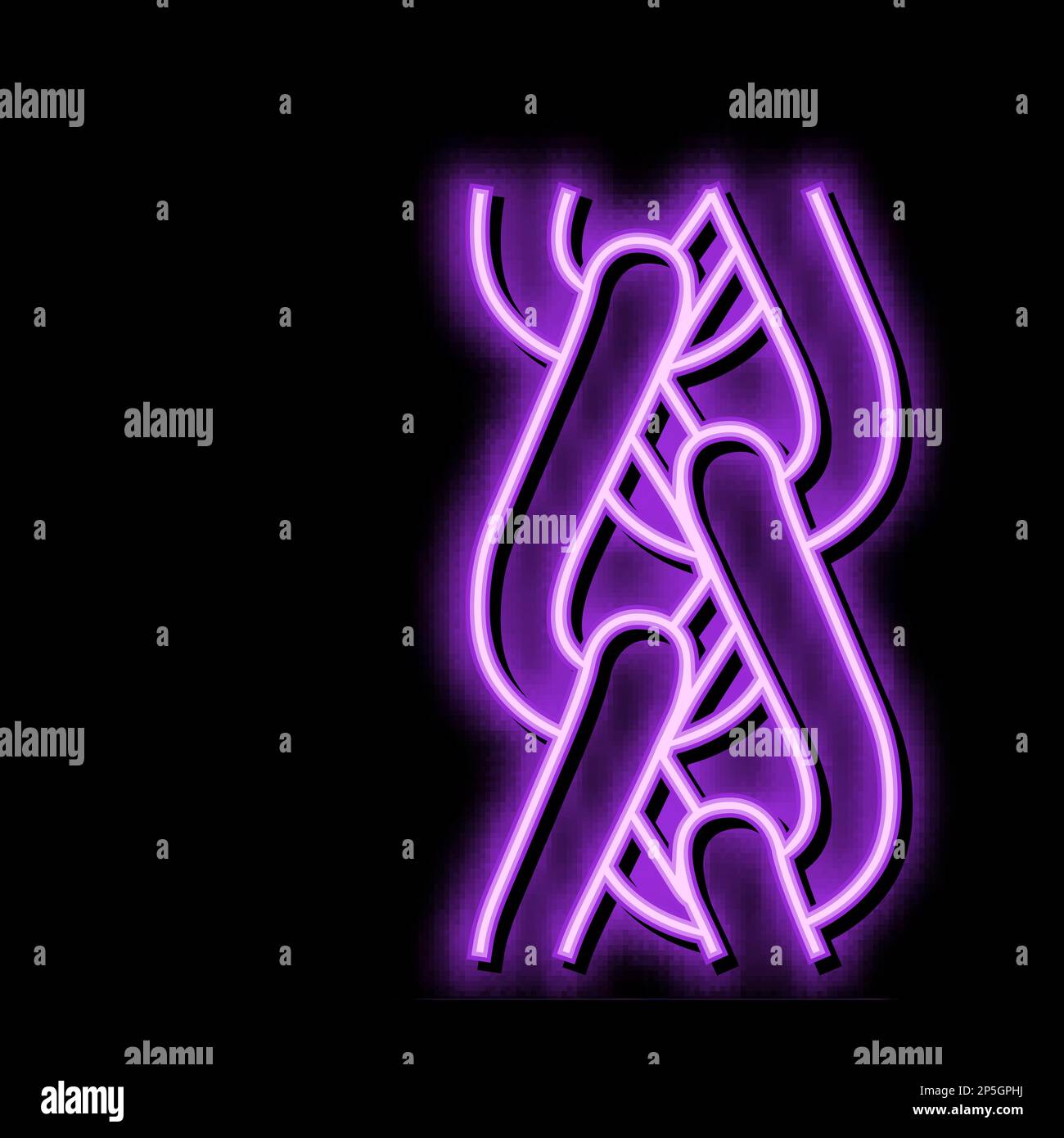 spiga wheat chain neon glow icon illustration Stock Vector Image & Art ...