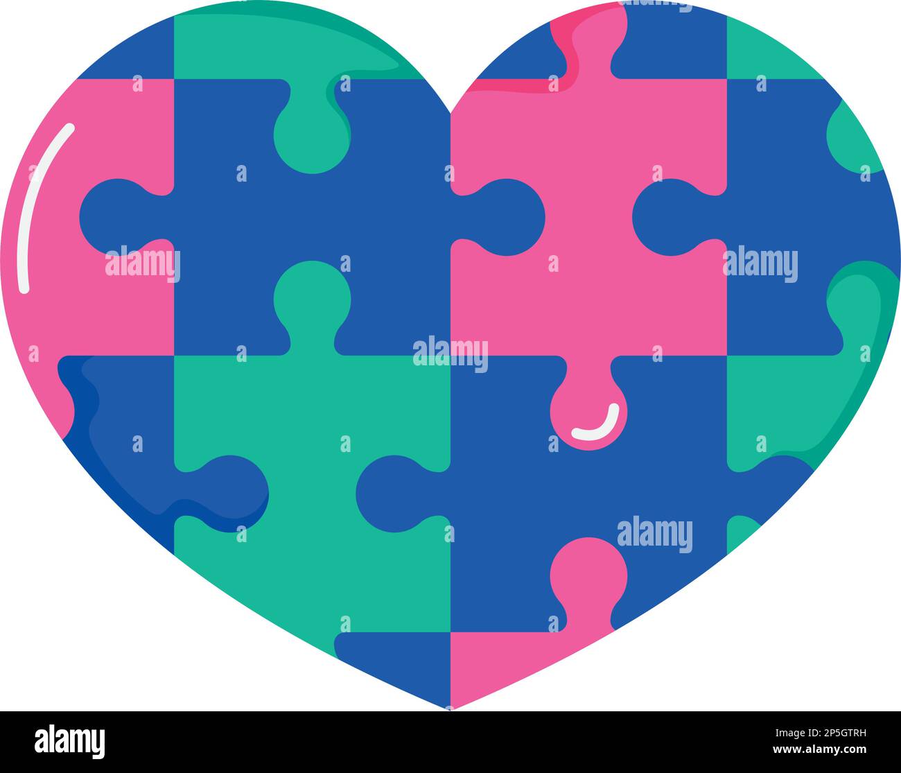 heart puzzle pieces game Stock Vector Image & Art Alamy