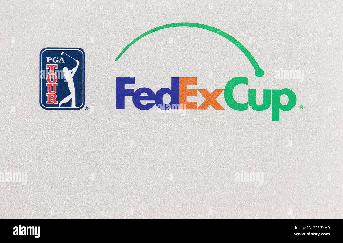 A detail view of the FedEx Cup logo is seen during the second round of the  Shell Houston Open at the Redstone Golf Club on Friday March 29, 2013 in  Humble, Texas. (