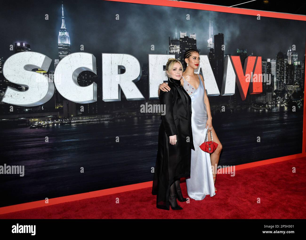 SCREAM VI, (aka SCREAM 6), from left: Mason Gooding, Jenna Ortega, Jasmin  Savoy Brown, Devyn Nekoda, Melissa Barrera, 2023. ph: Philippe Bosse /©  Paramount Pictures / Courtesy Everett Collection Stock Photo - Alamy