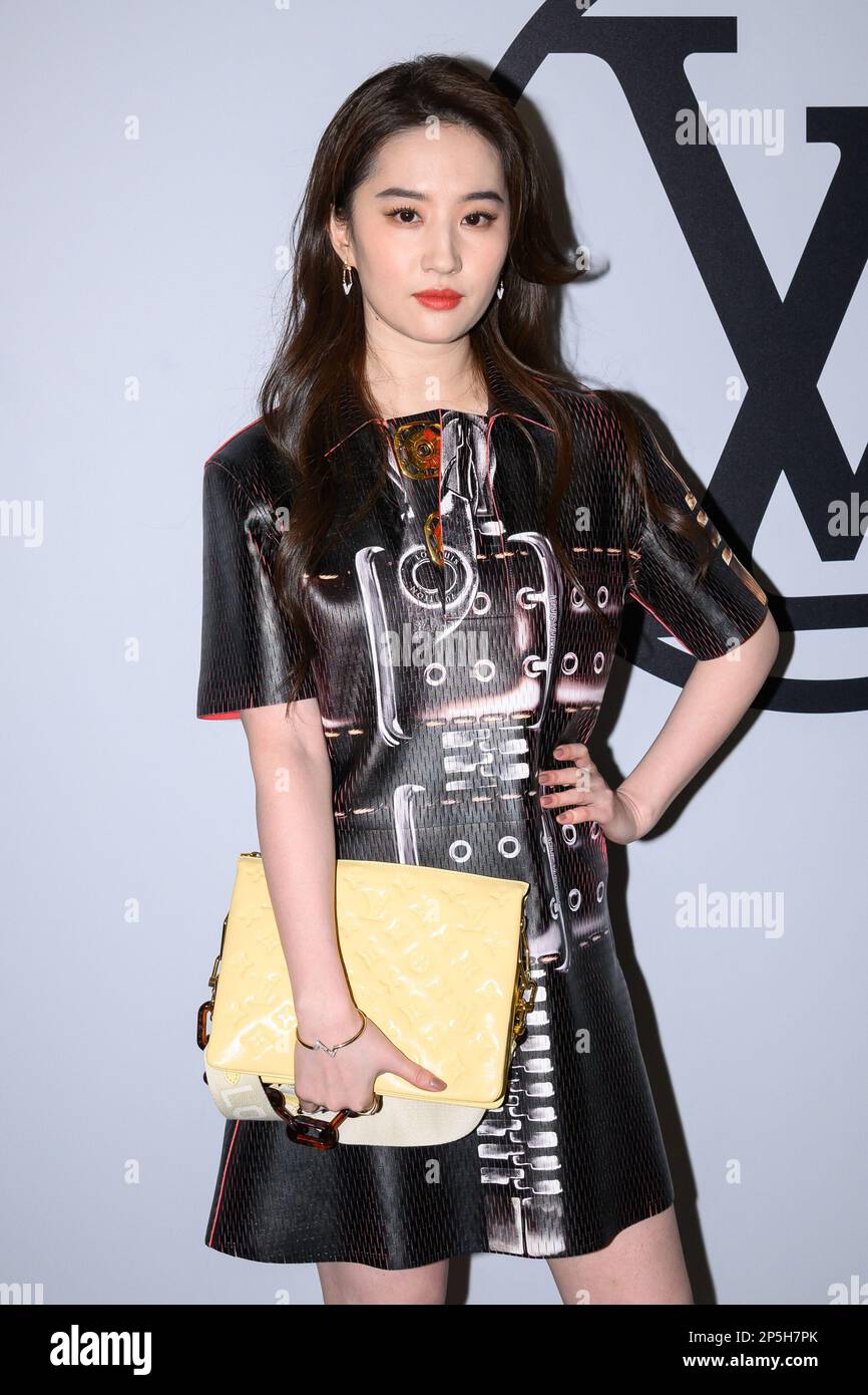 Liu Yifei attends the Louis Vuitton Fall/Winter 2023-2024 ready-to-wear  collection presented Monday, March 6, 2023 in Paris. (AP Photo/Christophe  Ena Stock Photo - Alamy